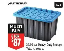 Canadian Tire MASTERCRAFT Heavy-Duty Storage Tote offer