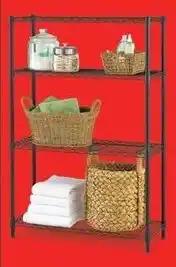 Canadian Tire 4-Tier Wire Shelf, Black. offer