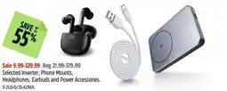 Canadian Tire Selected Inverter, Phone Mounts, Headphones, Earbuds and Power Accessories offer