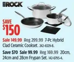 Canadian Tire ROCK 7-Pc Hybrid Clad Ceramic Cookset offer