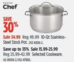 Canadian Tire 10-Qt Stainless- Steel Stock Pot offer