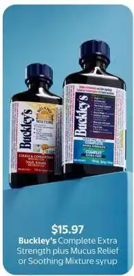 Walmart Buckley's Complete Extra Strength offer