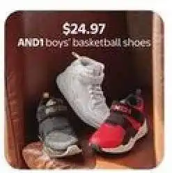 Walmart AND1 boys' basketball shoes offer