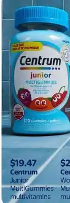 Walmart Centrum Junior Multigummies offer