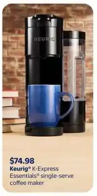 Walmart Keurig K-Express Essentials Single-Serve Coffee Maker offer
