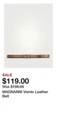 Holt Renfrew MAGNANNI Viento Leather Belt offer