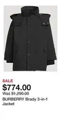 Holt Renfrew BURBERRY Brady 3-in-1 Jacket offer