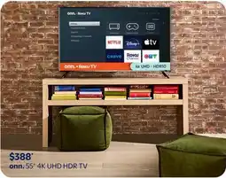Walmart onn. 55 4K UHD HDR TV offer