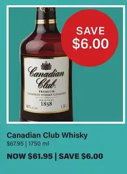 LCBO Canadian Club Whisky offer