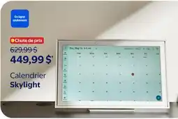 Walmart Calendrier Skylight offer