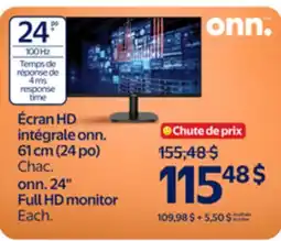 Walmart onn. 24 Full HD monitor offer