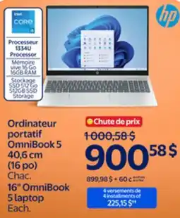 Walmart 16 OmniBook 5 laptop offer