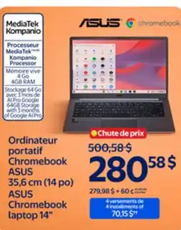 Walmart ASUS Chromebook laptop 14 offer