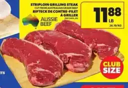 Atlantic Superstore Striploin grilling steak offer