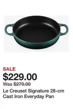 TSC Stores Le Creuset Signature 28-cm Cast Iron Everyday Pan offer