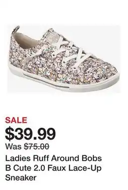 TSC Stores Ladies Ruff Around Bobs B Cute 2.0 Faux Lace-Up Sneaker offer