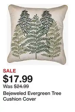 TSC Stores Bejeweled Evergreen Tree Cushion Cover offer