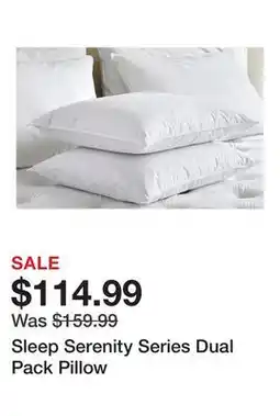 TSC Stores Sleep Serenity Series Dual Pack Pillow offer
