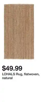 IKEA LOHALS Rug, flatwoven, natural offer