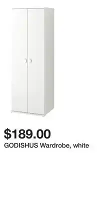 IKEA GODISHUS Wardrobe, white offer