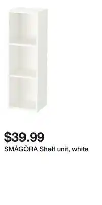 IKEA SMÅGÖRA Shelf unit, white offer