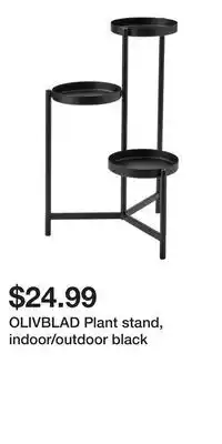 IKEA OLIVBLAD Plant stand, indoor/outdoor black offer