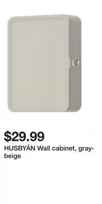IKEA HUSBYÅN Wall cabinet, gray-beige offer