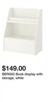 IKEA BERGIG Book display with storage, white offer