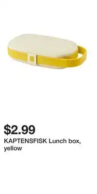 IKEA KAPTENSFISK Lunch box, yellow offer