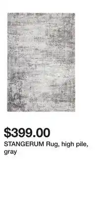 IKEA STANGERUM Rug, high pile, gray offer