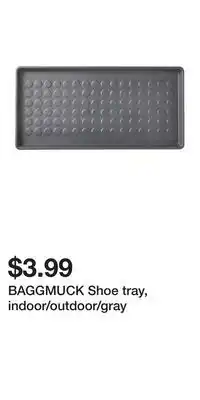 IKEA BAGGMUCK Shoe tray, indoor/outdoor/gray offer