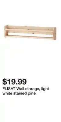 IKEA FLISAT Wall storage, light white stained pine offer