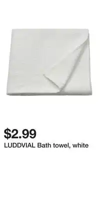 IKEA LUDDVIAL Bath towel, white offer