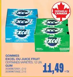 Wholesale Club JUICE FRUIT GUM offer