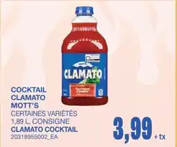 Wholesale Club CLAMATO COCKTAIL offer