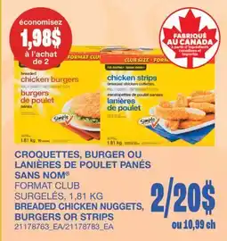Wholesale Club BREADED CHICKEN NUGGETS, BURGERS OR STRIPS offer