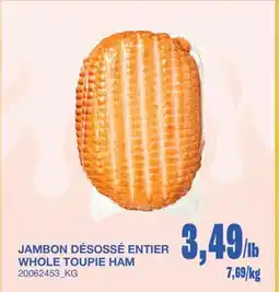 Wholesale Club WHOLE TOUPIE HAM offer