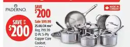 Canadian Tire PADERNO Ply Copper Core Cookset. offer