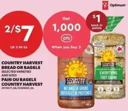 Atlantic Superstore Country harvest bread or bagels offer