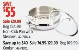 Canadian Tire Non-Stick Pan with Steamer offer