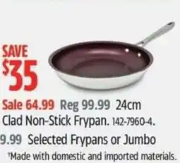 Canadian Tire Clad Non-Stick Frypan offer