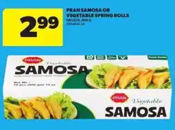 Atlantic Superstore Pran samosa or vegetable spring rolls offer