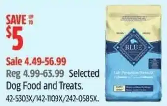 Canadian Tire Selected Dog Food and Treats offer