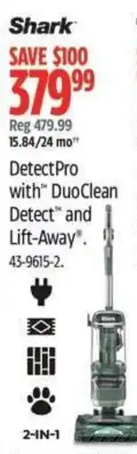 Canadian Tire SHARK DetectPro with DuoClean Detect and Lift-Away offer