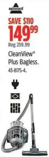 Canadian Tire BISSEL CleanView Plus Bagless offer