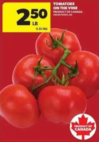 Atlantic Superstore Tomatoes on the vine offer