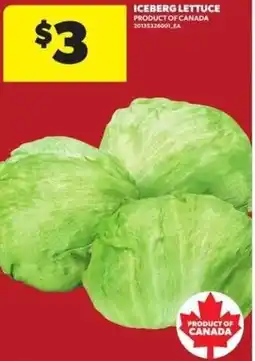 Atlantic Superstore Iceberg lettuce offer