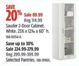 Canadian Tire Sauder 2-Door Cabinet offer