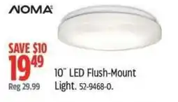 Canadian Tire NOMA 10" LED Flush-Mount Light offer