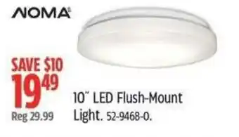 Canadian Tire NOMA 10" LED Flush-Mount Light offer